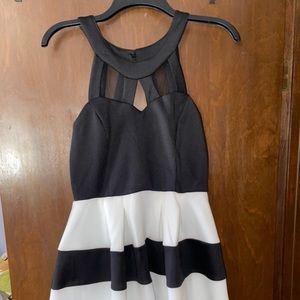 Brand New Black & White Dress